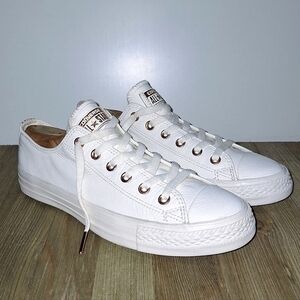 CONVERSE CHUCK TAYLOR ALL STAR LEATHER OX IVORY/COPPER Men's Size 8/10W